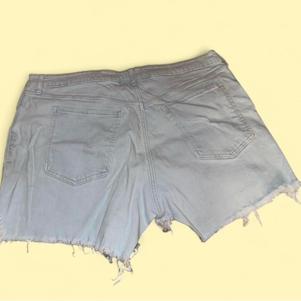 Light Blue Denim Women Shorts